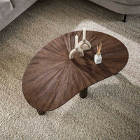 MAYA TEAK Couchtisch 110cm / Massiv Teak Espresso