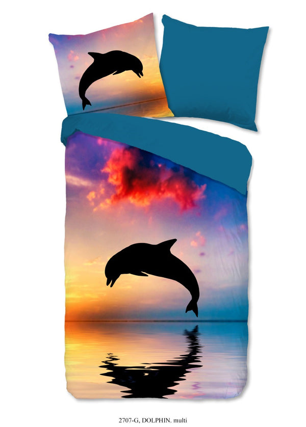 Kinderbettwäsche Dolphin Bettwäsche-Set
