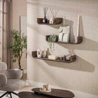 SNAKE Design shelf 165cm oak look bookcase with five shelves