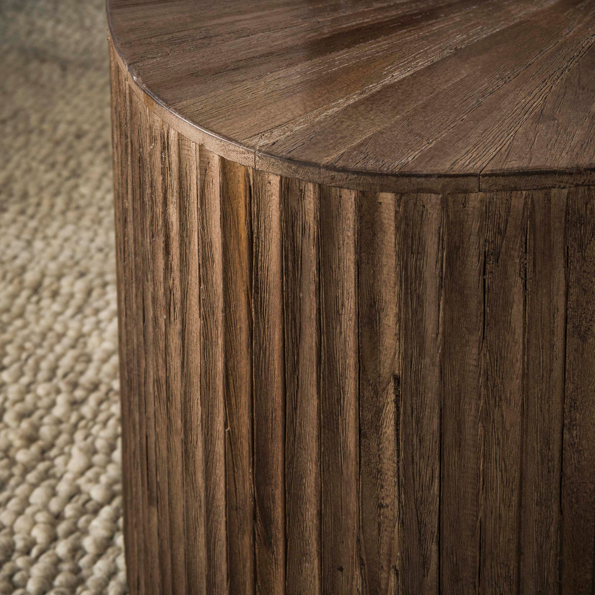 MAYA TEAK Couchtisch viereckig Set aus 2 / Massiv Teak Espresso