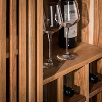 Weinschrank Slide / Massiv Akazie