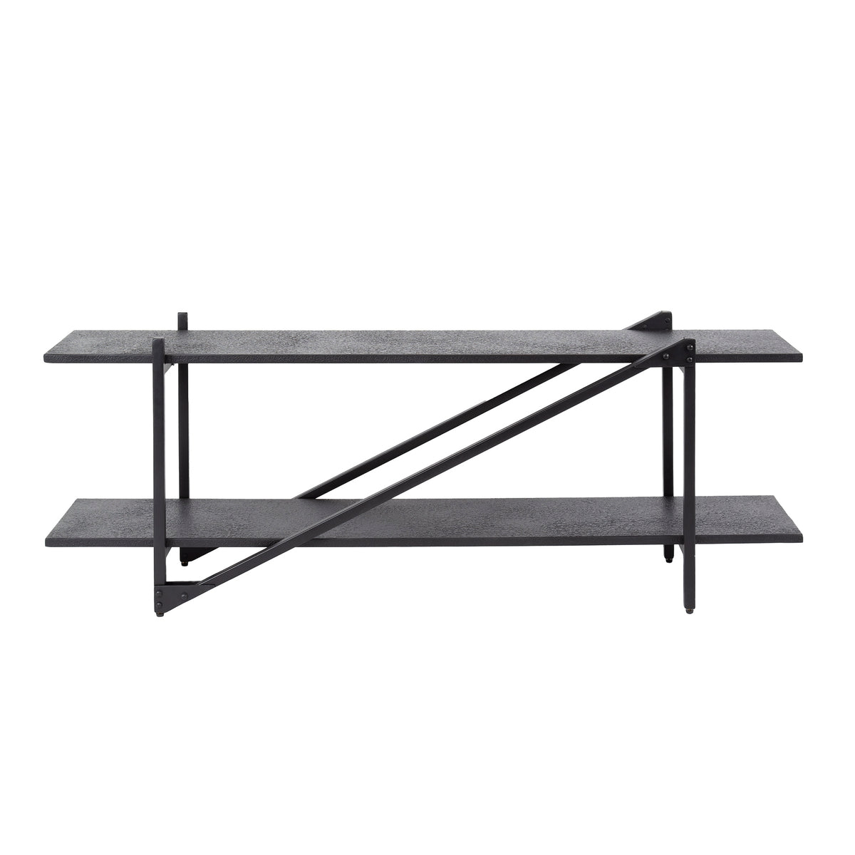 WAVE Design TV Board 160cm black mango solid wood