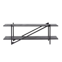 WAVE Design TV Board 160cm black mango solid wood