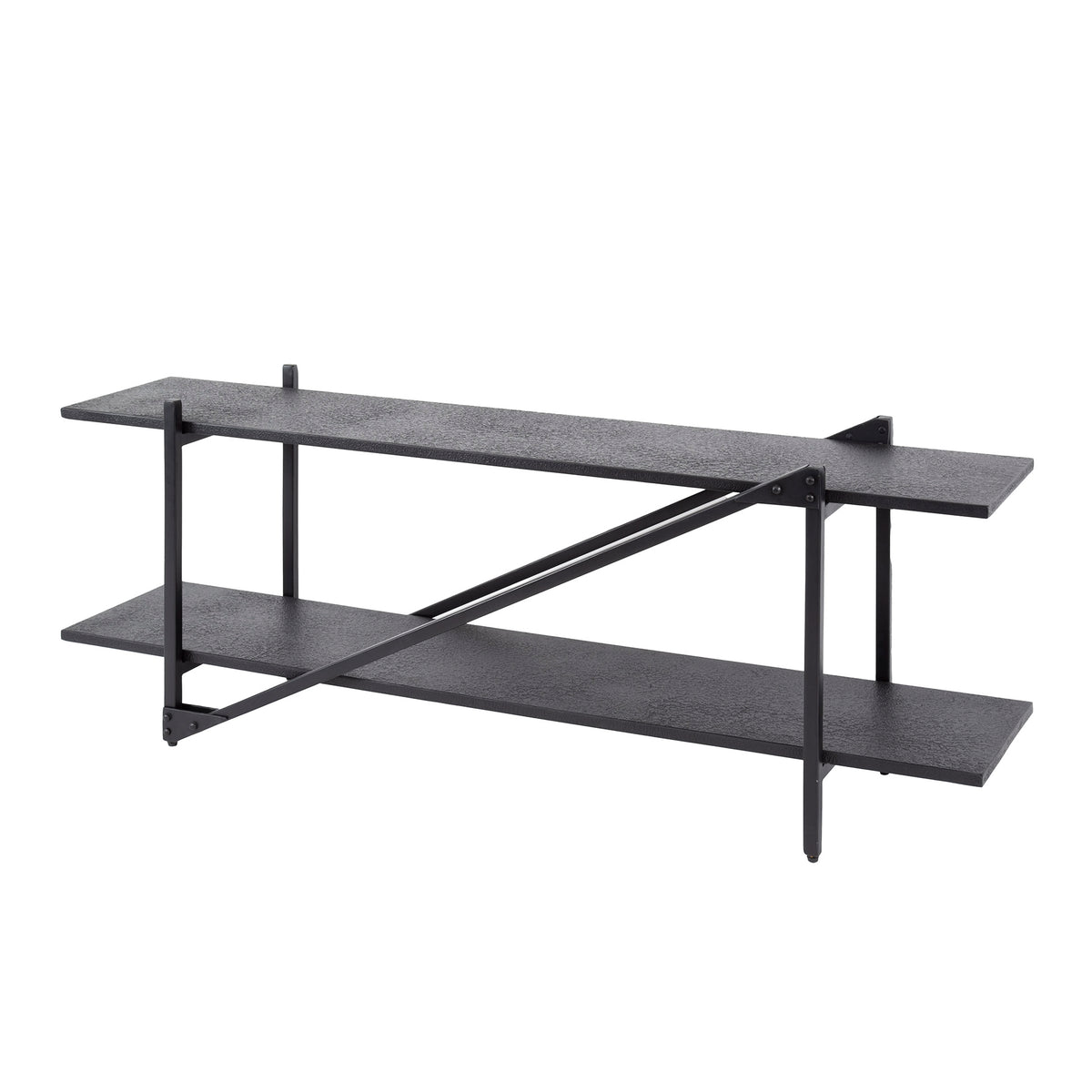 WAVE Design TV Board 160cm black mango solid wood