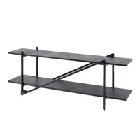 WAVE Design TV Board 160cm black mango solid wood