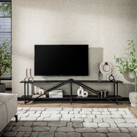 WAVE Design TV Board 160cm black mango solid wood