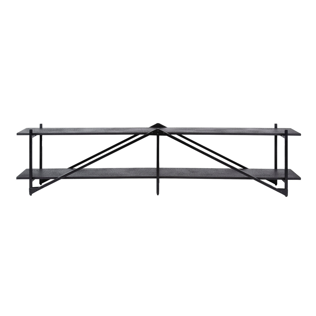 WAVE Design TV Board 160cm black mango solid wood