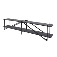 WAVE Design TV Board 160cm black mango solid wood