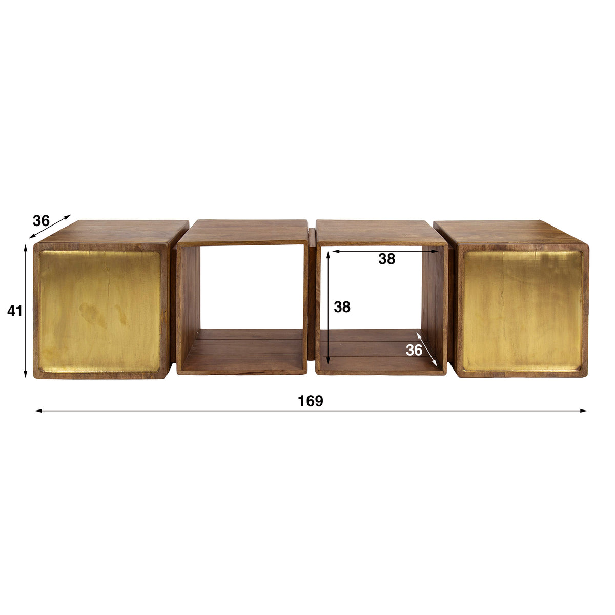 WAVE Design TV Board 160cm black mango solid wood