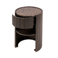 Nachttisch Empera 1 Schublade / Keramik dark emperador