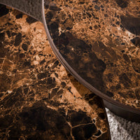 Couchtisch Empera rund Set aus 2 / Keramik dark emperador