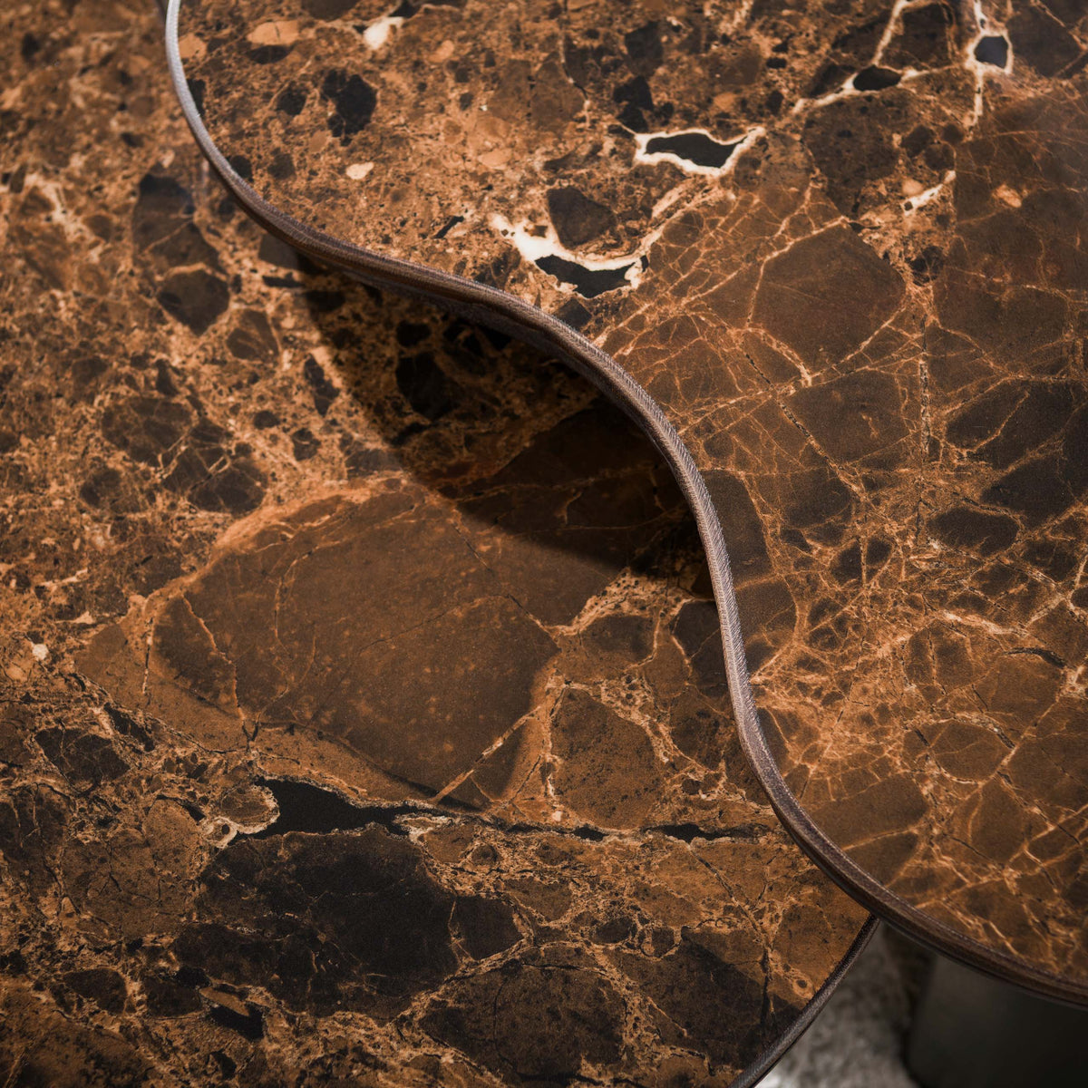 Couchtisch Empera Set aus 2 / Keramik dark emperador