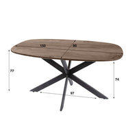 Esstisch Arhus Solid dänisch oval / Massiv Akazie