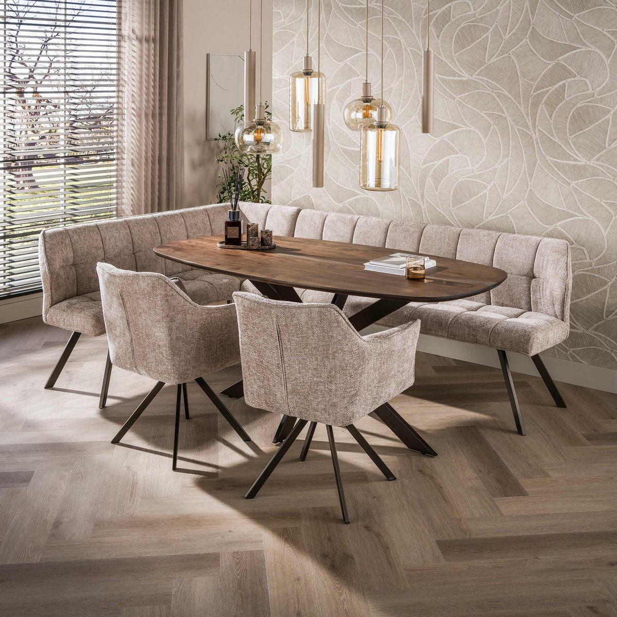 Esstisch Arhus Solid dänisch oval / Massiv Akazie