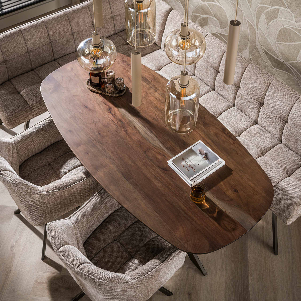 Esstisch Arhus Solid dänisch oval / Massiv Akazie