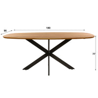 ARHUS SOLID Esstisch dänisch oval 180cm / Massiv Akazie