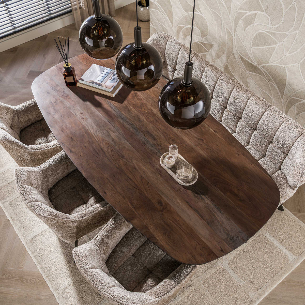 Esstisch Arhus Solid dänisch oval / Massiv Akazie