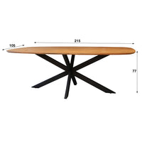 ARHUS SOLID Esstisch dänisch oval 215 cm / Massiv Akazie
