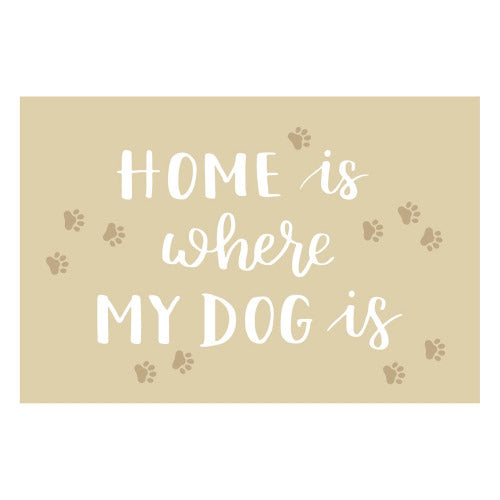 Vinyl Teppich MATTEO Home is were my dog is, rechteckig, Höhe: 2.2 mm