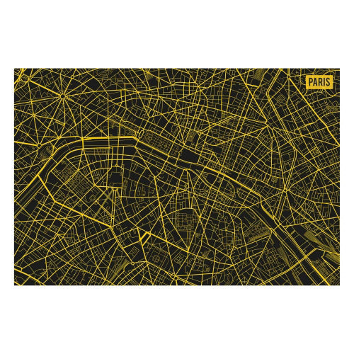 Vinyl Teppich MATTEO Paris City Map, rechteckig, Höhe: 2.2 mm