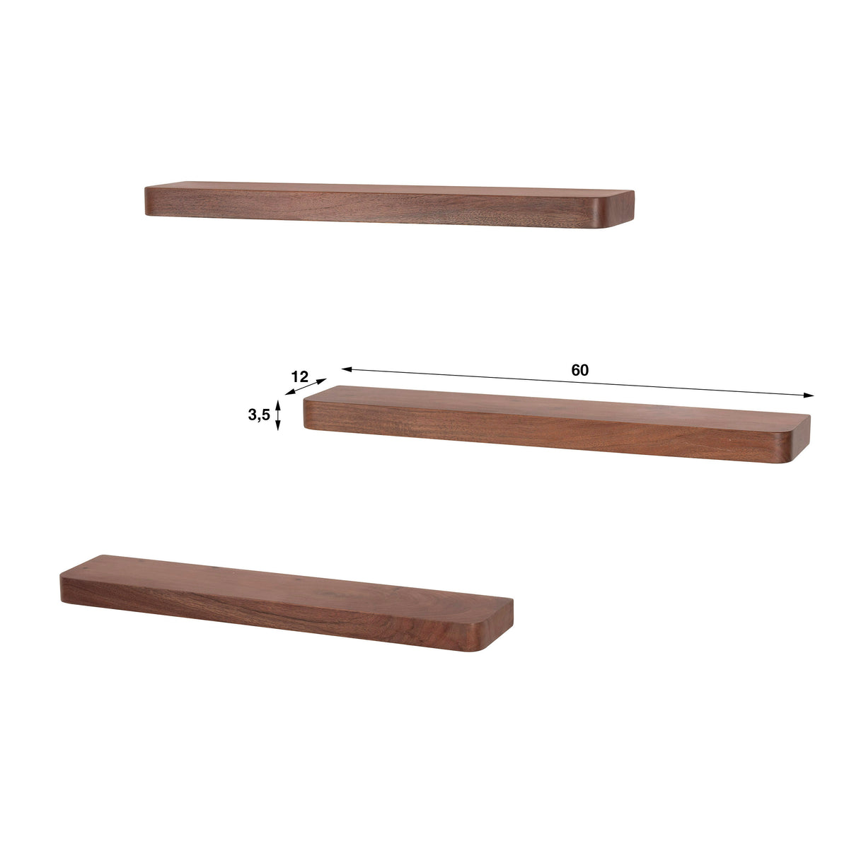 SNAKE Design shelf 165cm oak look bookcase with five shelves