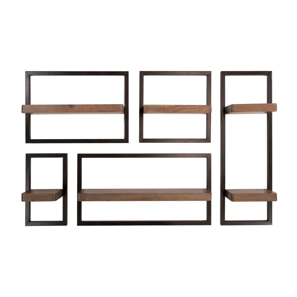 SNAKE Design shelf 165cm oak look bookcase with five shelves