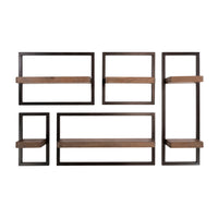 SNAKE Design shelf 165cm oak look bookcase with five shelves