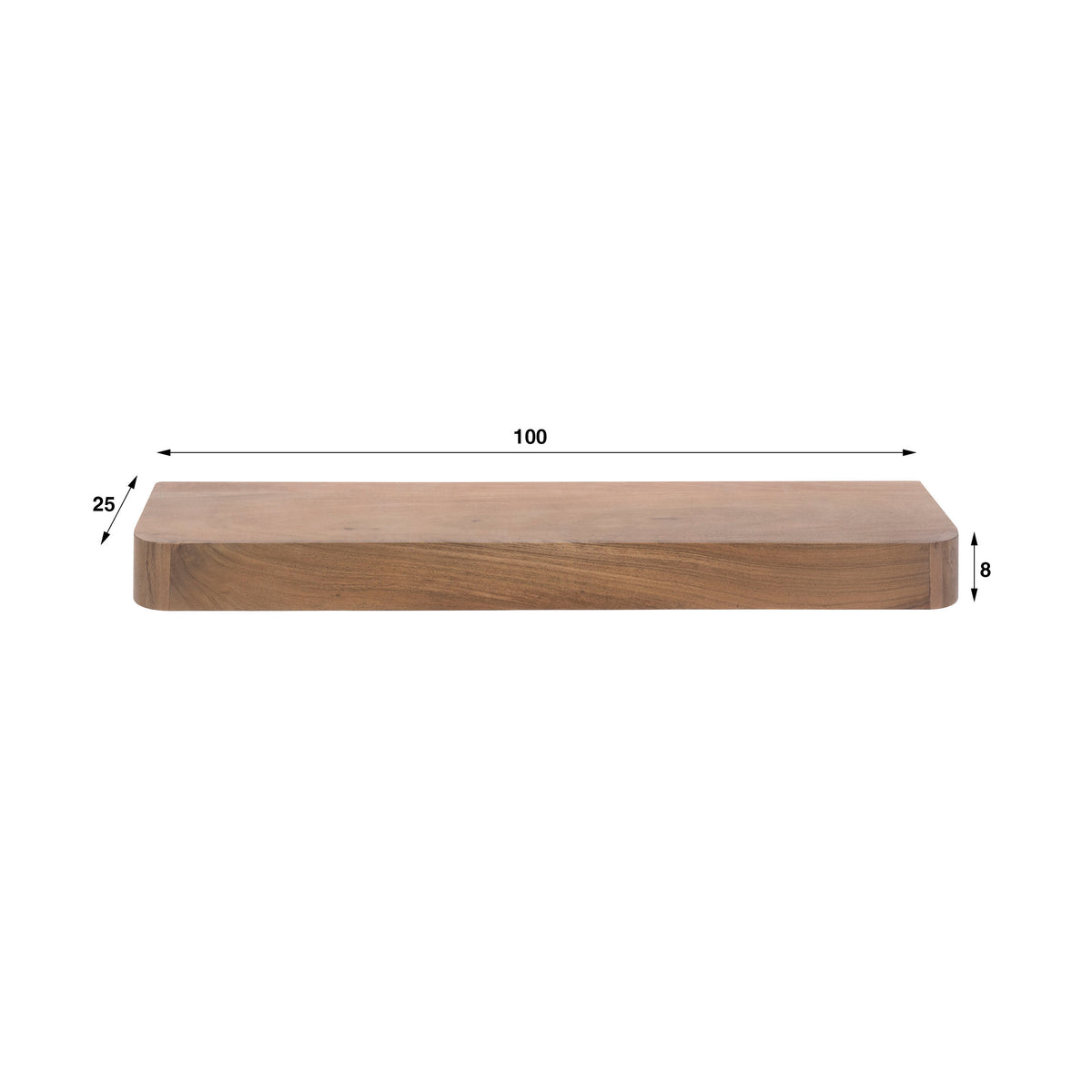 SNAKE Design shelf 165cm oak look bookcase with five shelves