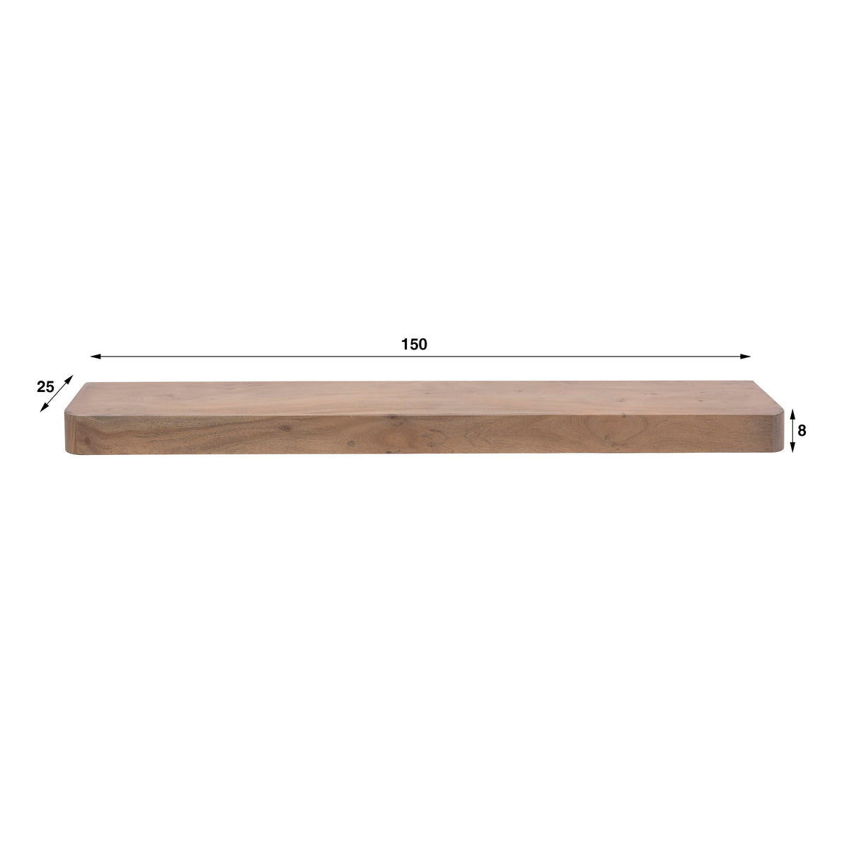 SNAKE Design shelf 165cm oak look bookcase with five shelves