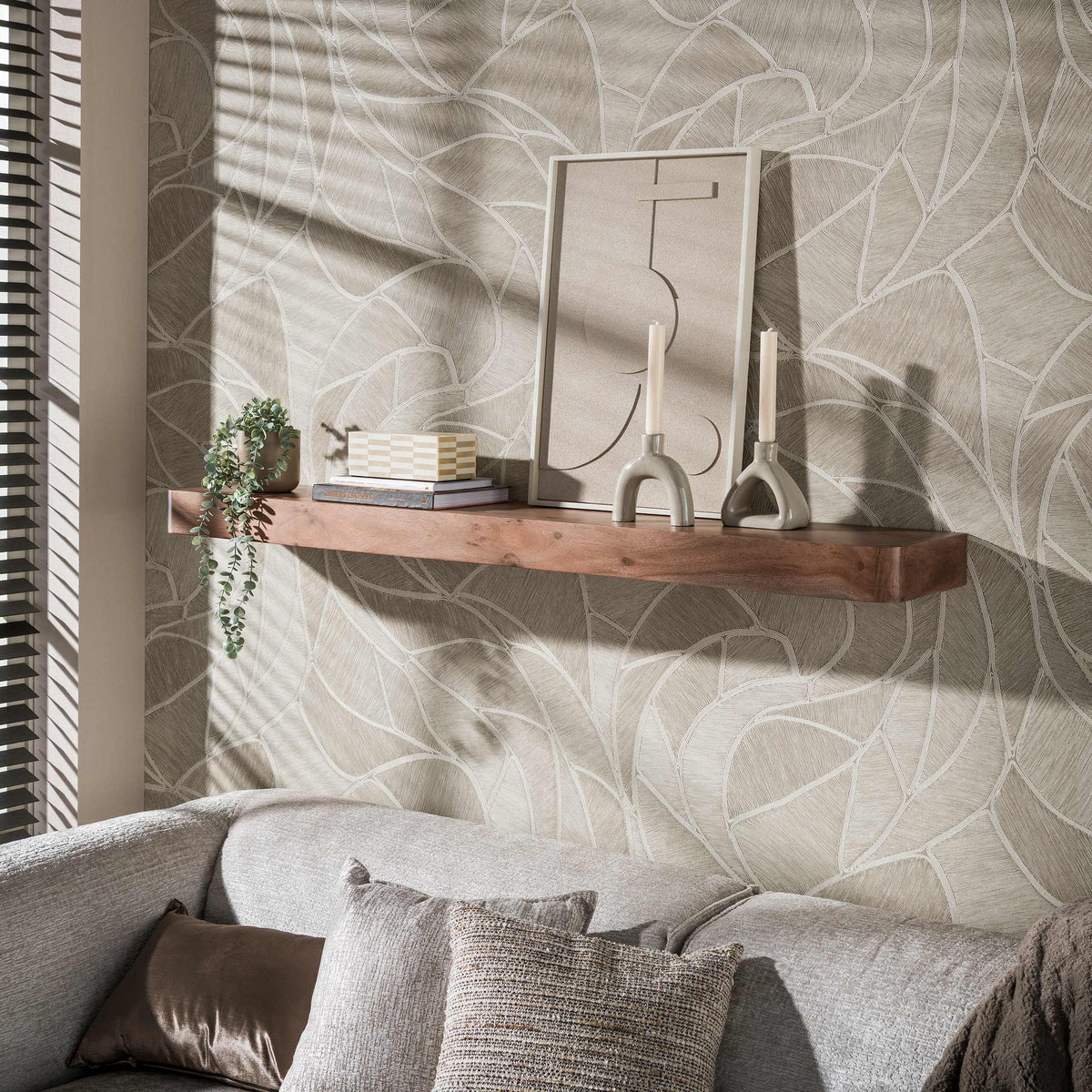 SNAKE Design shelf 165cm oak look bookcase with five shelves