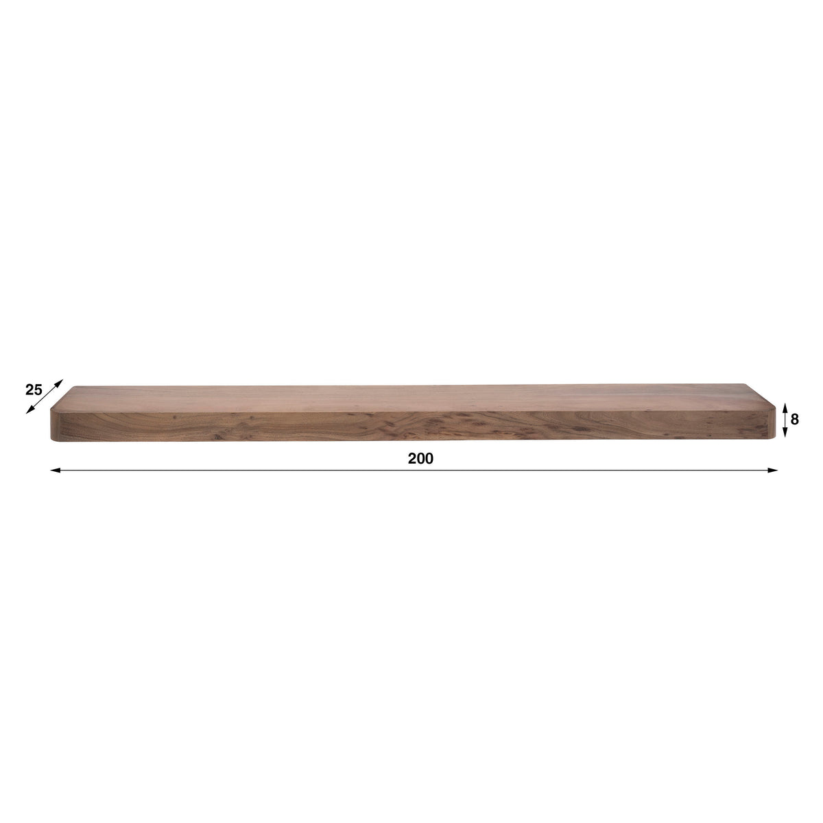 SNAKE Design shelf 165cm oak look bookcase with five shelves