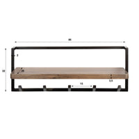 Garderobe Air Pure 6 Haken / Massiv Akazie braun