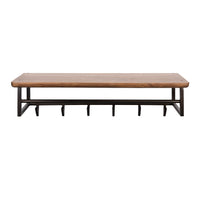 Garderobe Edge Curve 6 Haken / Massiv Akazie braun
