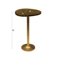 Beistelltisch Eclipse hoch / Antikkupfer / Antikgold