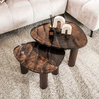 ARCHITECTURE Industrial coffee table 100cm oiled oak black frame