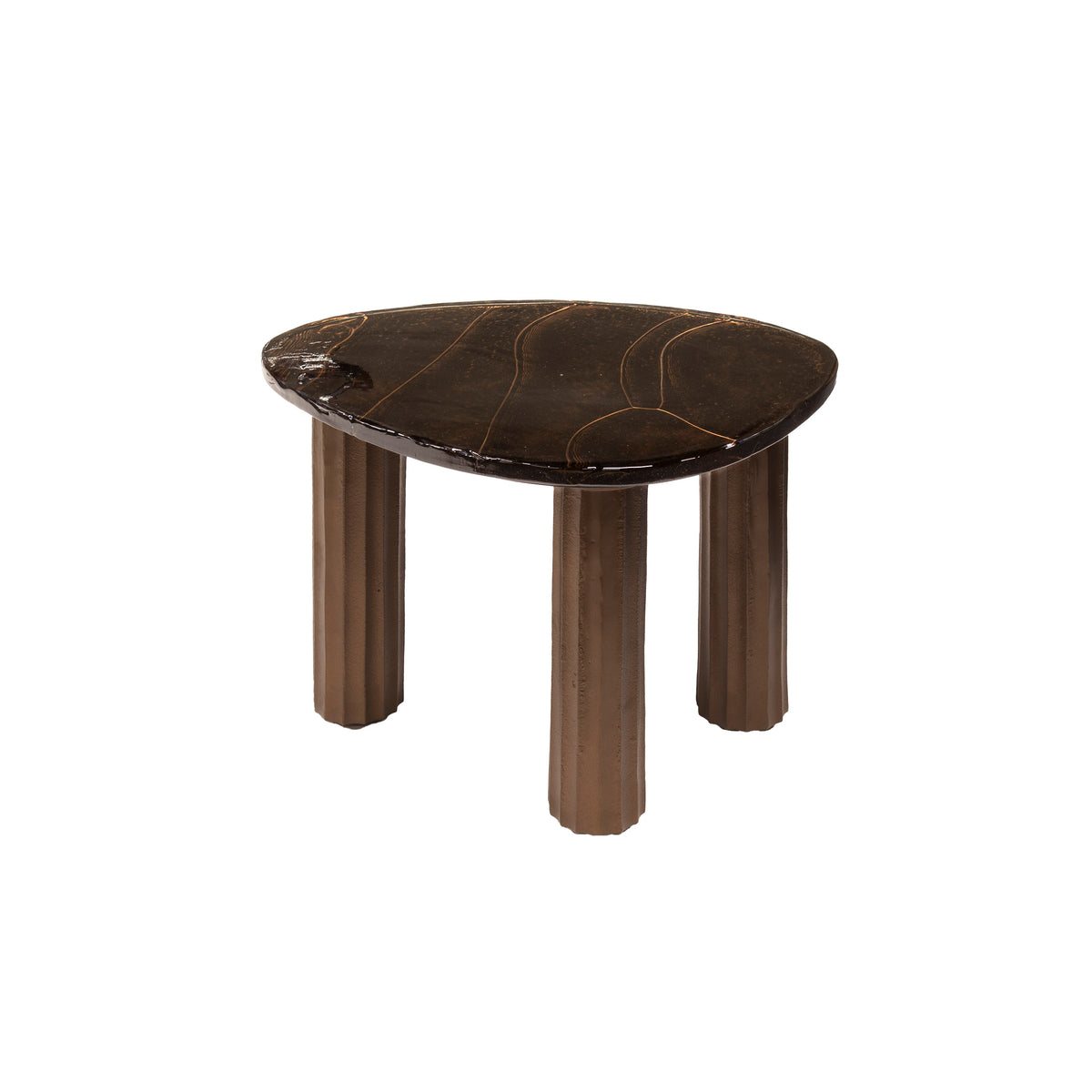ARCHITECTURE Industrial coffee table 100cm oiled oak black frame