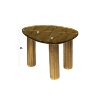 ARCHITECTURE Industrial coffee table 100cm oiled oak black frame