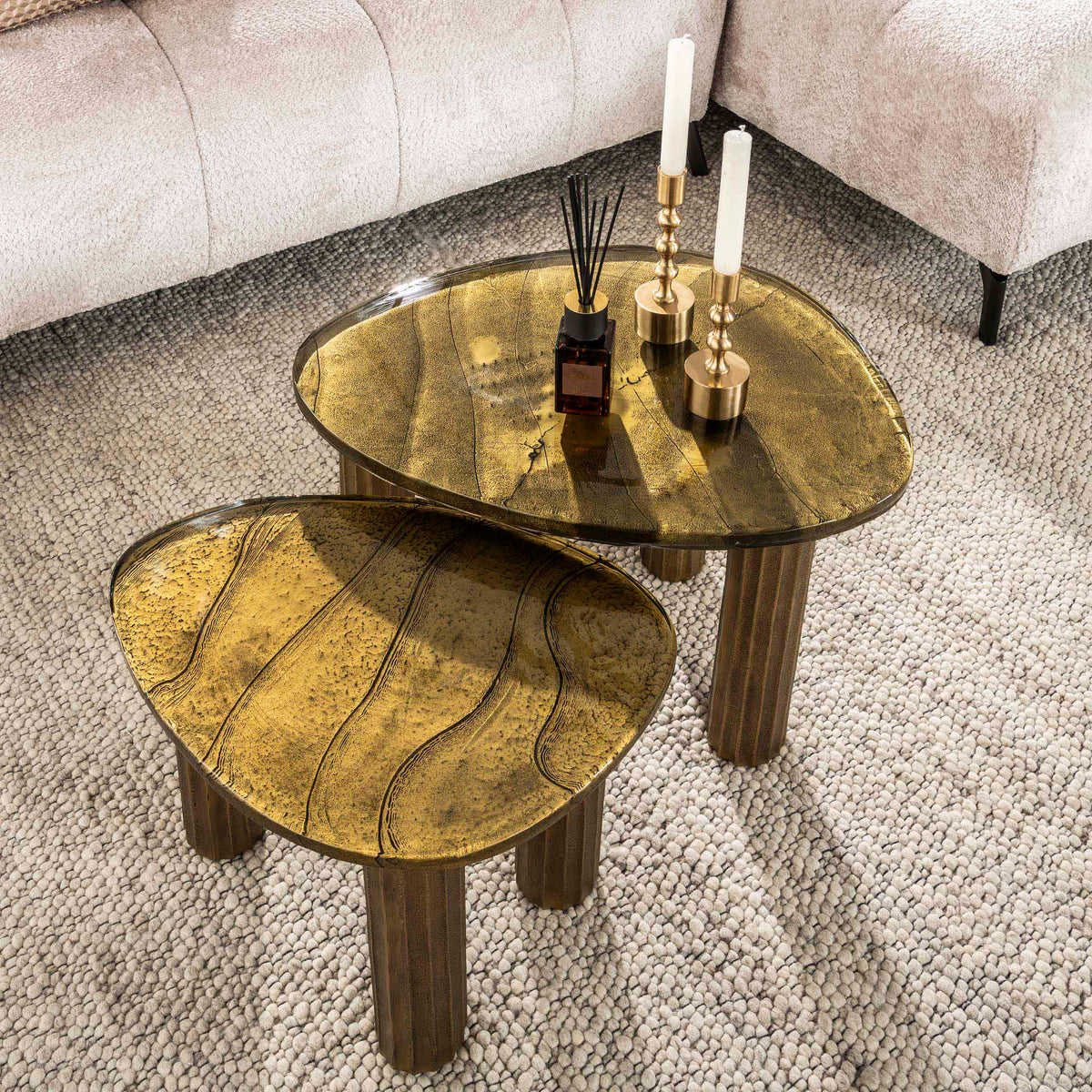 ARCHITECTURE Industrial coffee table 100cm oiled oak black frame