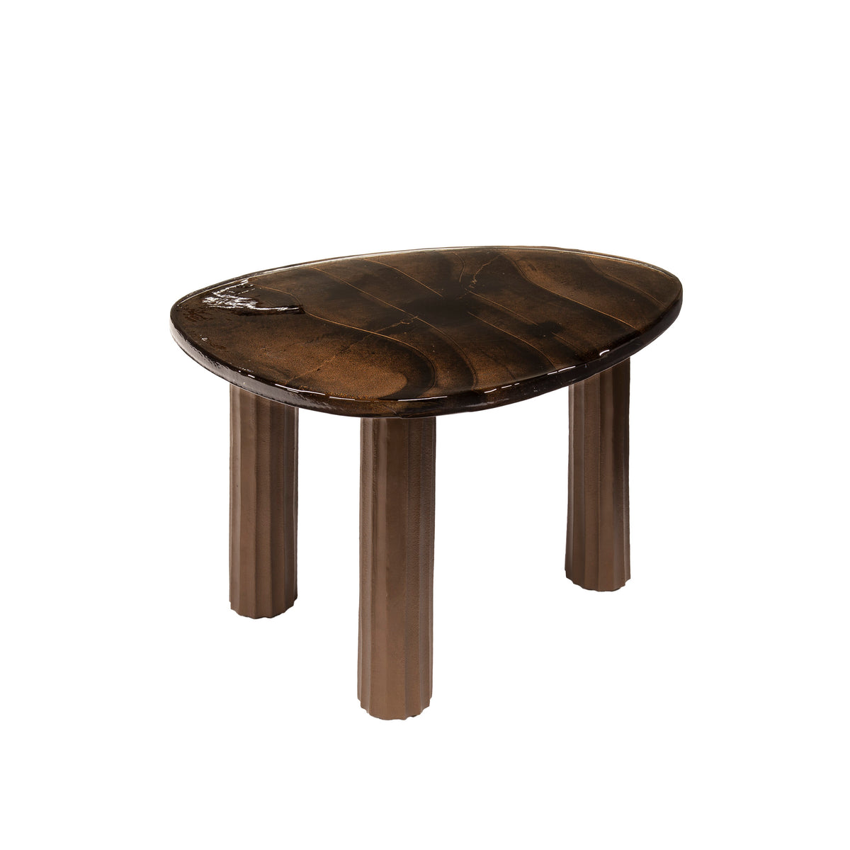 ARCHITECTURE Industrial coffee table 100cm oiled oak black frame