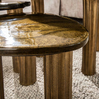 ARCHITECTURE Industrial coffee table 100cm oiled oak black frame