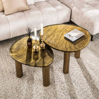 ARCHITECTURE Industrial coffee table 100cm oiled oak black frame