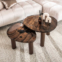ARCHITECTURE Industrial coffee table 100cm oiled oak black frame