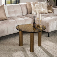 ARCHITECTURE Industrial coffee table 100cm oiled oak black frame