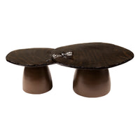 ARCHITECTURE Industrial coffee table 100cm oiled oak black frame