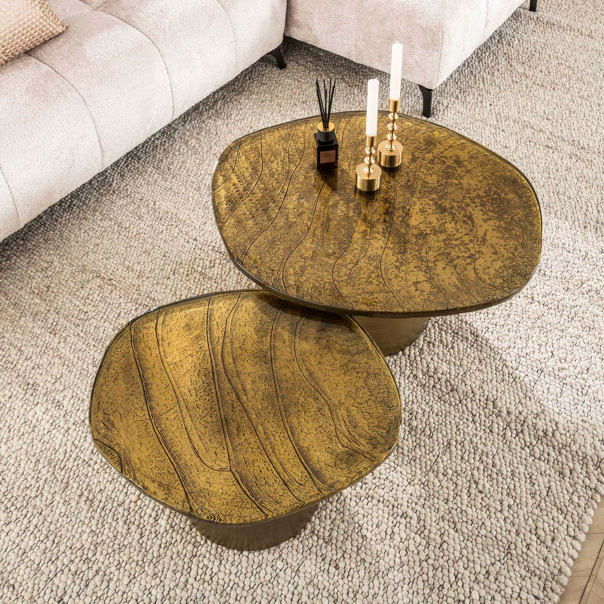ARCHITECTURE Industrial coffee table 100cm oiled oak black frame