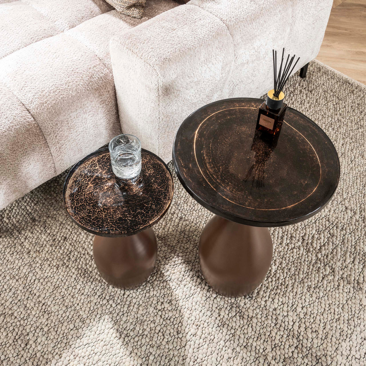 ARCHITECTURE Industrial coffee table 100cm oiled oak black frame