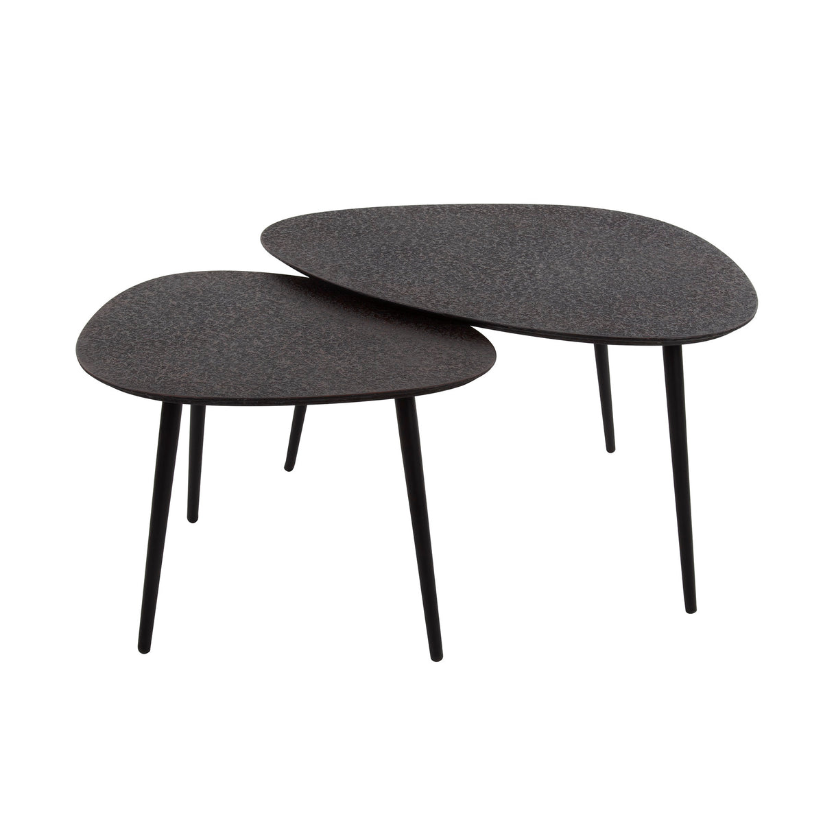 ARCHITECTURE Industrial coffee table 100cm oiled oak black frame