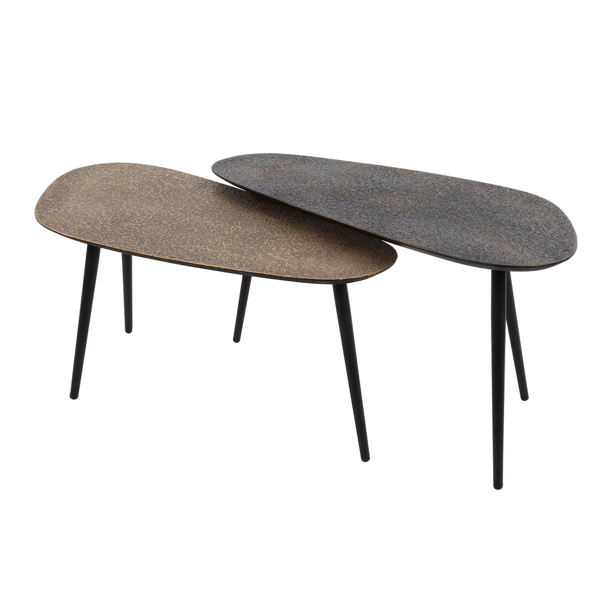 ARCHITECTURE Industrial coffee table 100cm oiled oak black frame