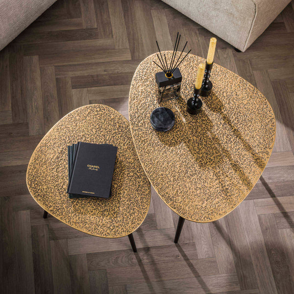 ARCHITECTURE Industrial coffee table 100cm oiled oak black frame