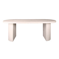 ARCH STONE Esstisch flach oval 215cm / Marmor composite